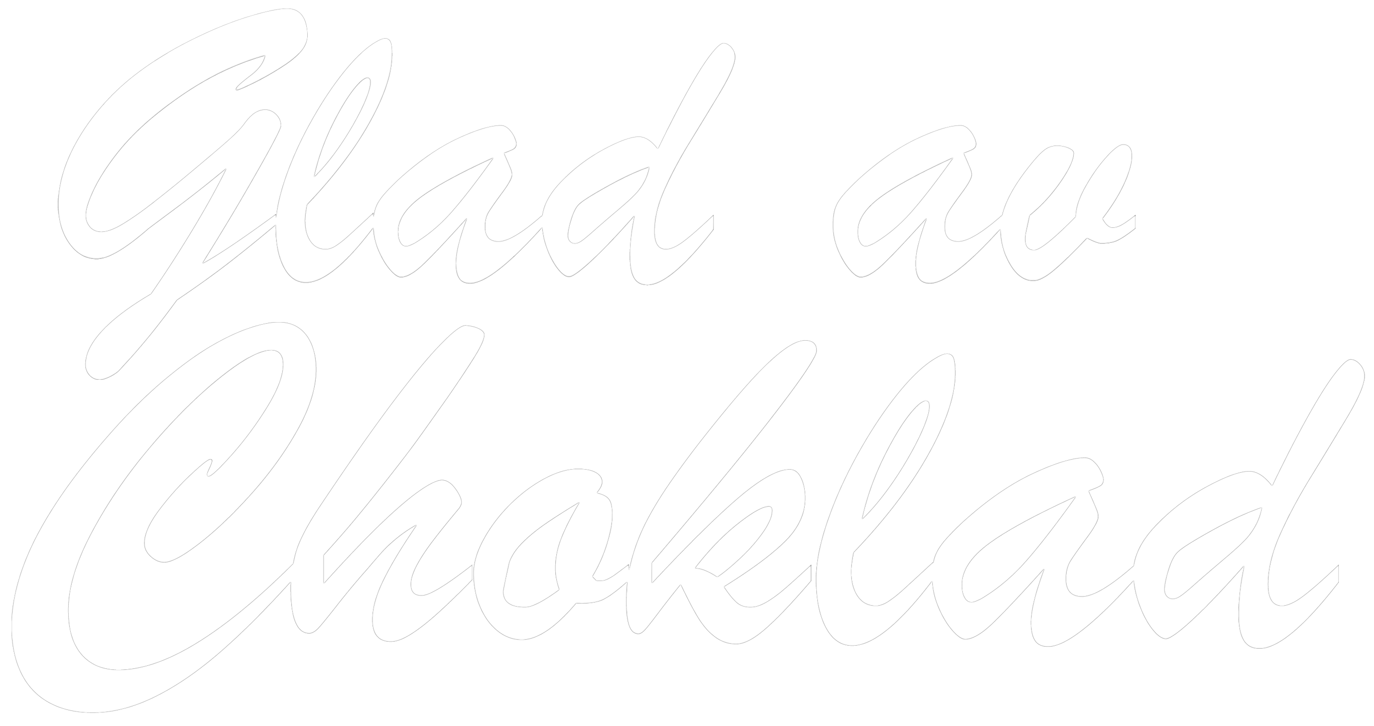 Glad av choklad vit logotyp
